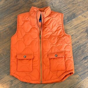 Janie and Jack Vibrant Orange Quilted Vest